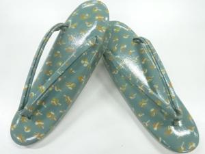 鳥模様草履（23センチ）